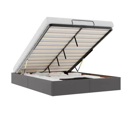 Ottomani Voodiraam Ilma Madratsita, Hall, 140X190 cm Kunstnahk