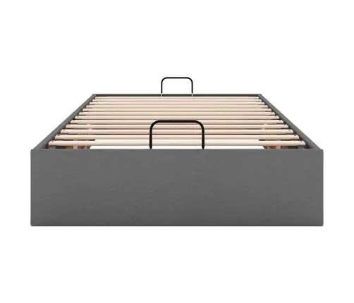 Osmaņu Gultas Rāmis Bez Matrača Tumši Pelēks 90X200 Cm Audums Vidaxl