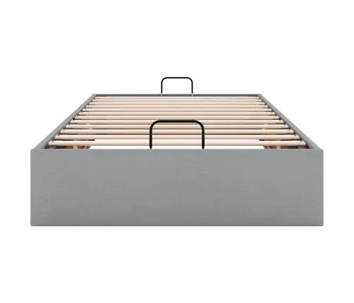 Ottomani Voodiraam Ilma Madratsita, Helehall, 100X200cm Kangas