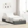 Osmaņu Gultas Rāmis Bez Matrača Tumši Pelēks 100X200 Cm Audums Vidaxl