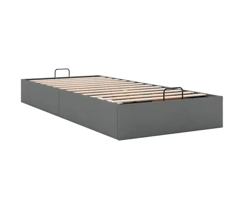 Osmaņu Gultas Rāmis Bez Matrača Tumši Pelēks 100X200 Cm Audums Vidaxl