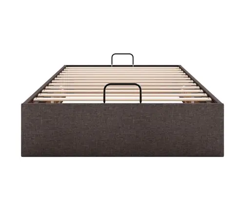 Osmanų Lovos Rėmas Be Čiužinio, Rudas, 100X200cm Audinys