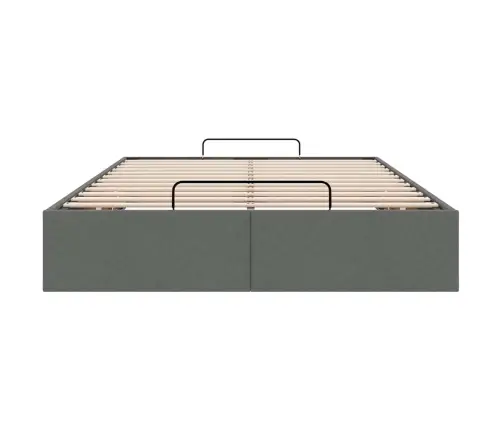 Ottomani Voodiraam Ilma Madratsit, Tumehall, 120X200cm Kangas