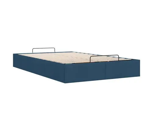 Ottomani Voodiraam Ilma Madratsita, Sinine, 120X200 cm Kangas