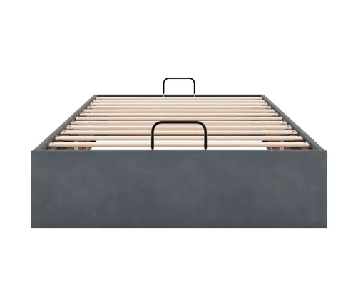 Osmaņu Gultas Rāmis Bez Matrača Gaiši Pelēks 80X200 Cm Samts Vidaxl