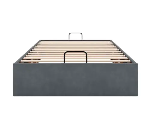 Osmaņu Gultas Rāmis Bez Matrača Gaiši Pelēks 90X190 Cm Samts Vidaxl