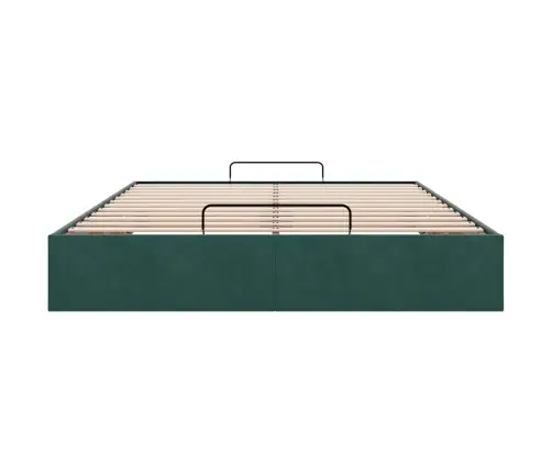 Osmaņu Gultas Rāmis Bez Matrača Tumši Zaļš 140X190 Cm Samts Vidaxl Osmaņu Gultas Rāmis Bez Matrača Tumši Zaļš 140X190 Cm Samts Vidaxl