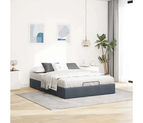 Ottomani Voodiraam Ilma Madratsita, 140X200 cm Samet