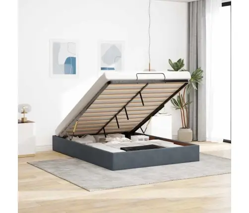 Ottomani Voodiraam Ilma Madratsita, 140X200 cm Samet