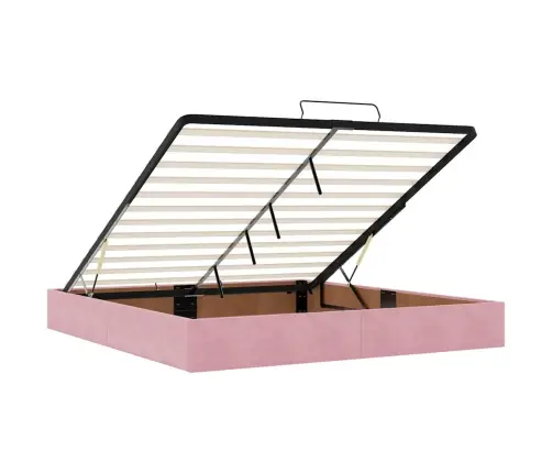 Osmanų Lovos Rėmas Be Čiužinio Rožinis 160X200 Cm Velvet