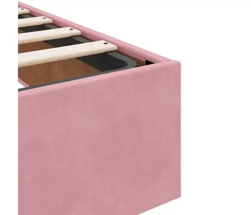 Osmanų Lovos Rėmas Be Čiužinio Rožinis 160X200 Cm Velvet