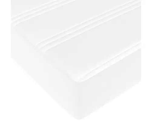 Osmaņu Gultas Rāmis Ar Matrača Balta 90X200Cm Mākslīgā Āda Vidaxl