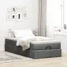 Osmaņu Gultas Rāmis Ar Matrača Tumši Pelēks 80X200 Cm Audums Vidaxl