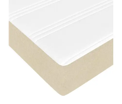 Osmaņu Gultas Rāmis Ar Matrača Krēma 80X200 Cm Audums Vidaxl