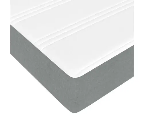 Osmaņu Gultas Rāmis Ar Matrača Gaiši Pelēks 100X200 Cm Audums Vidaxl