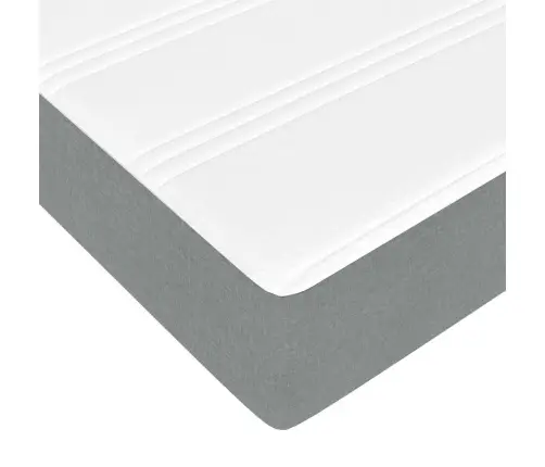 Osmanų Lova Su Čiužiniu, Pilkas, 140X190cm Audinys