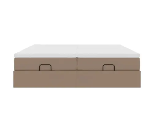 Osmanų Lovos Rėmas Su Čiužiniais, Kapučino, 160X200Cm