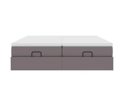 Ottomani Voodiraam Madratsitega, Hall, 180X200cm Kunstnahk