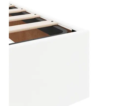 Osmaņu Gultas Rāmis Ar Matračiem Balta 200X200 Cm Mākslīgā Āda Vidaxl