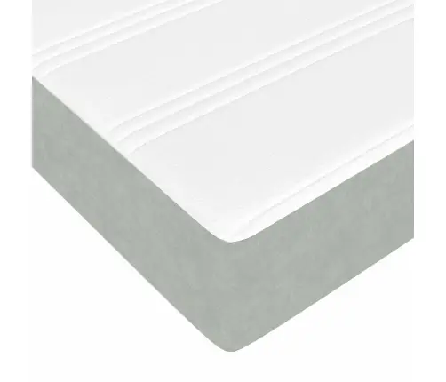 Osmaņu Gultas Rāmis Ar Matračiem Gaiši Pelēks 160X200Cm Audums Vidaxl