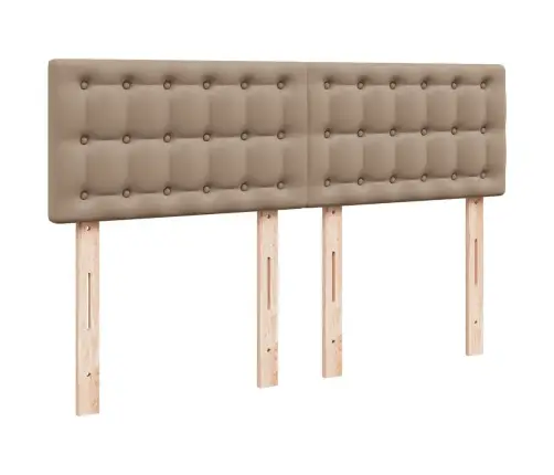 Osmaņu Gulta Ar Matrača, Kapučīno, 140X190Cm, Mākslīgā Āda Vidaxl