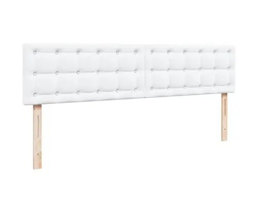 Osmanų Lovos Rėmas Su Čiužiniu, Balta, 160X200cm Dirbtinė Oda