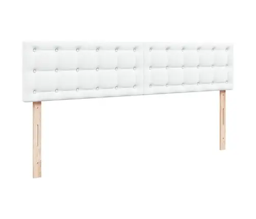 Osmanų Lovos Rėmas Su Čiužiniu, Balta, 180X200cm Dirbtinė Oda