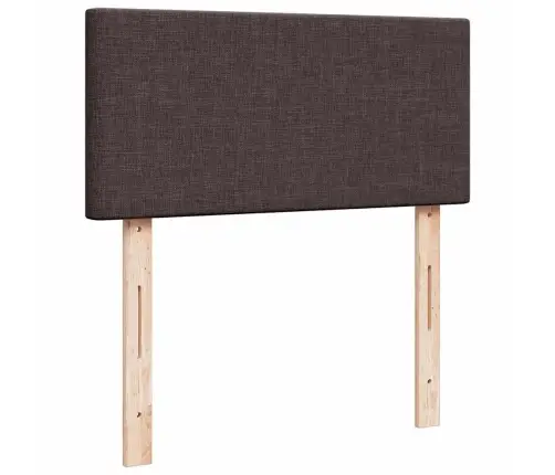 Osmaņu Gultas Rāmis Ar Matrača Tumši Brūns 80X200 Cm Audums Vidaxl