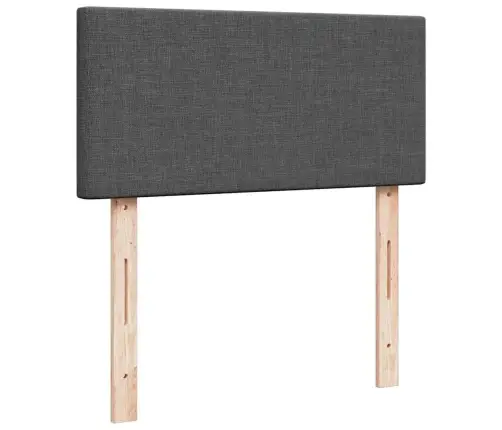 Osmaņu Gultas Rāmis Ar Matrača Tumši Pelēks 90X200 Cm Audums Vidaxl