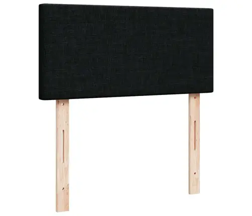 Ottomani Voodi Madratsiga, Must, 100X200 cm Kangas