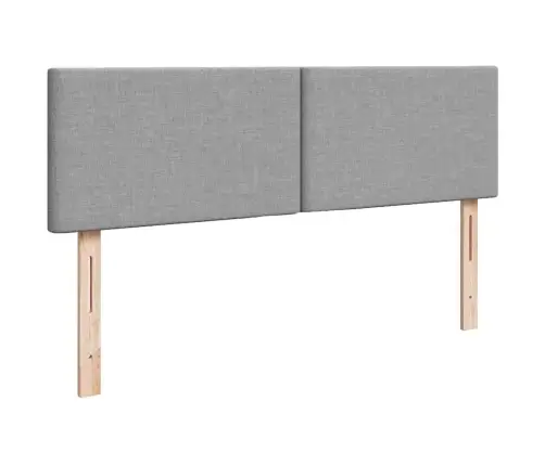 Ottomani Voodi Madratsiga, Helehall, 140X200 cm Kangas