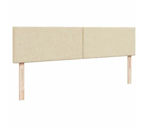 Osmaņu Gultas Rāmis Ar Matrača Krēmkrāsas 180X200 Cm Audums Vidaxl