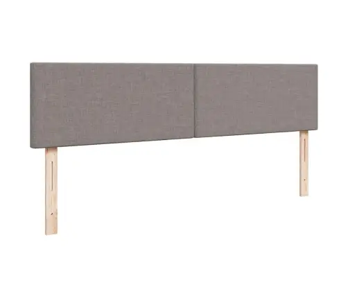 Osmaņu Gultas Rāmis Ar Matrača Pelēkbrūns 200X200 Cm Audums Vidaxl