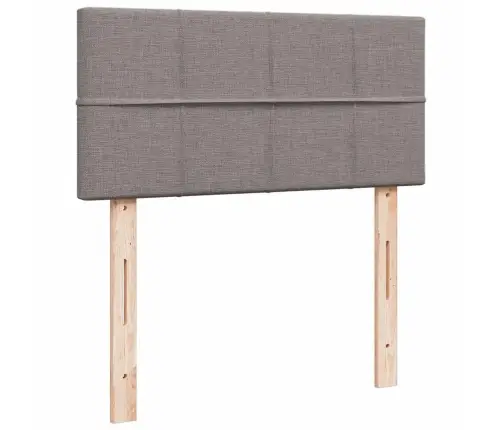 Osmaņu Gultas Rāmis Ar Matrača Pelēkbrūna 90X190 Cm Audums Vidaxl