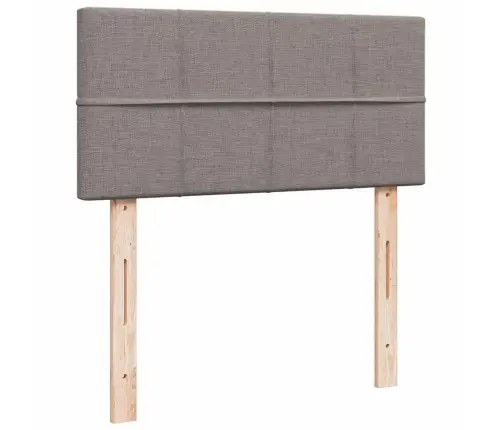 Osmaņu Gultas Rāmis Ar Matrača Pelēkbrūna 90X200 Cm Audums Vidaxl