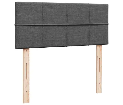 Osmaņu Gultas Rāmis Ar Matrača Tumši Pelēks 120X190 Cm Audums Vidaxl