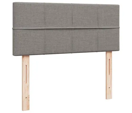 Osmaņu Gultas Rāmis Ar Matrača Pelēkbrūns 120X190Cm Audums Vidaxl