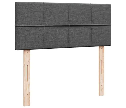 Osmaņu Gultas Rāmis Ar Matrača Tumši Pelēks 120X200 Cm Audums Vidaxl