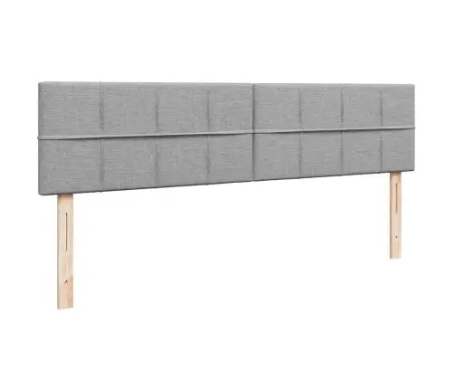 Osmaņu Gultas Rāmis Ar Matrača Gaiši Pelēks 180X200 Cm Audums Vidaxl