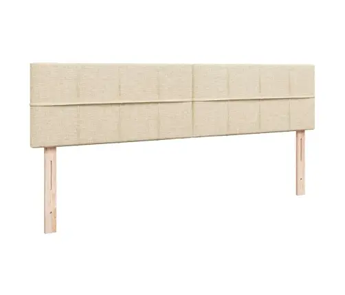 Osmaņu Gultas Rāmis Ar Matrača Krēmkrāsas 180X200 Cm Audums Vidaxl