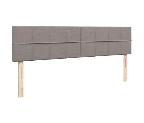 Osmaņu Gultas Rāmis Ar Matrača Pelēkbrūns 200X200 Cm Audums Vidaxl