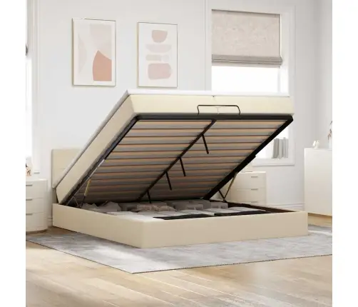 Osmanų Lova Su Čiužinio Kremu 200X200 Cm Audiniu