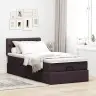 Osmaņu Gultas Rāmis Ar Matrača Tumši Brūns 90X200 Cm Audums Vidaxl