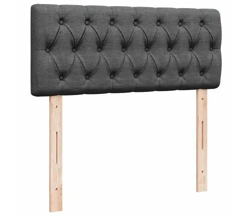 Osmanų Lova Su Čiužiniu, Pilkas, 120X190cm Audinys