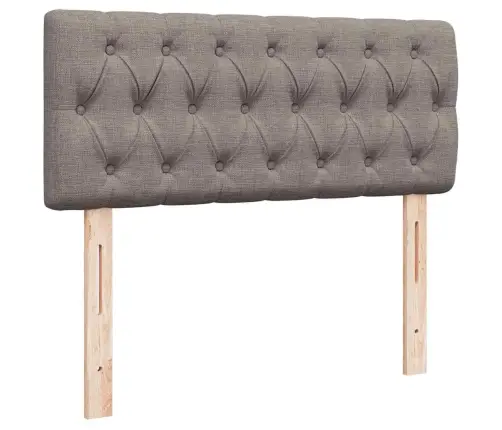 Osmaņu Gultas Rāmis Ar Matrača Pelēkbrūns 120X190Cm Audums Vidaxl