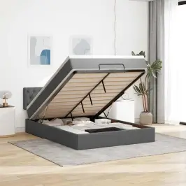 Ottomani Voodi Madratsita, Tumehall, 140X190cm Kangas