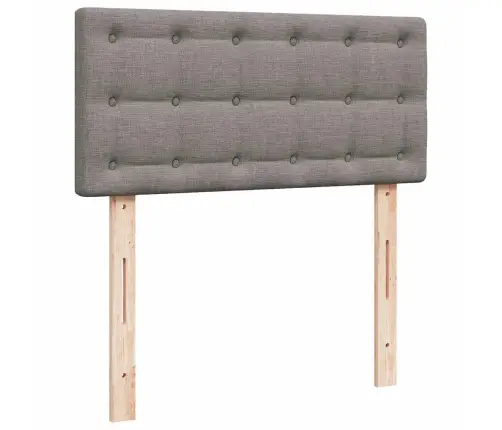 Osmaņu Gultas Rāmis Ar Matrača Pelēkbrūna 100X200 Cm Audums Vidaxl