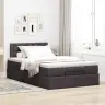 Osmaņu Gultas Rāmis Ar Matrača Tumši Pelēks 120X190 Cm Audums Vidaxl