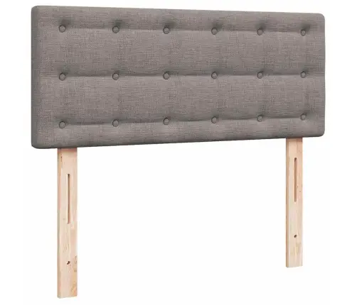 Osmaņu Gultas Rāmis Ar Matrača Pelēkbrūns 120X190Cm Audums Vidaxl