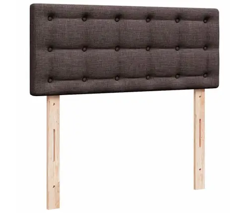 Osmaņu Gultas Rāmis Ar Matrača Tumši Brūns 120X200 Cm Audums Vidaxl